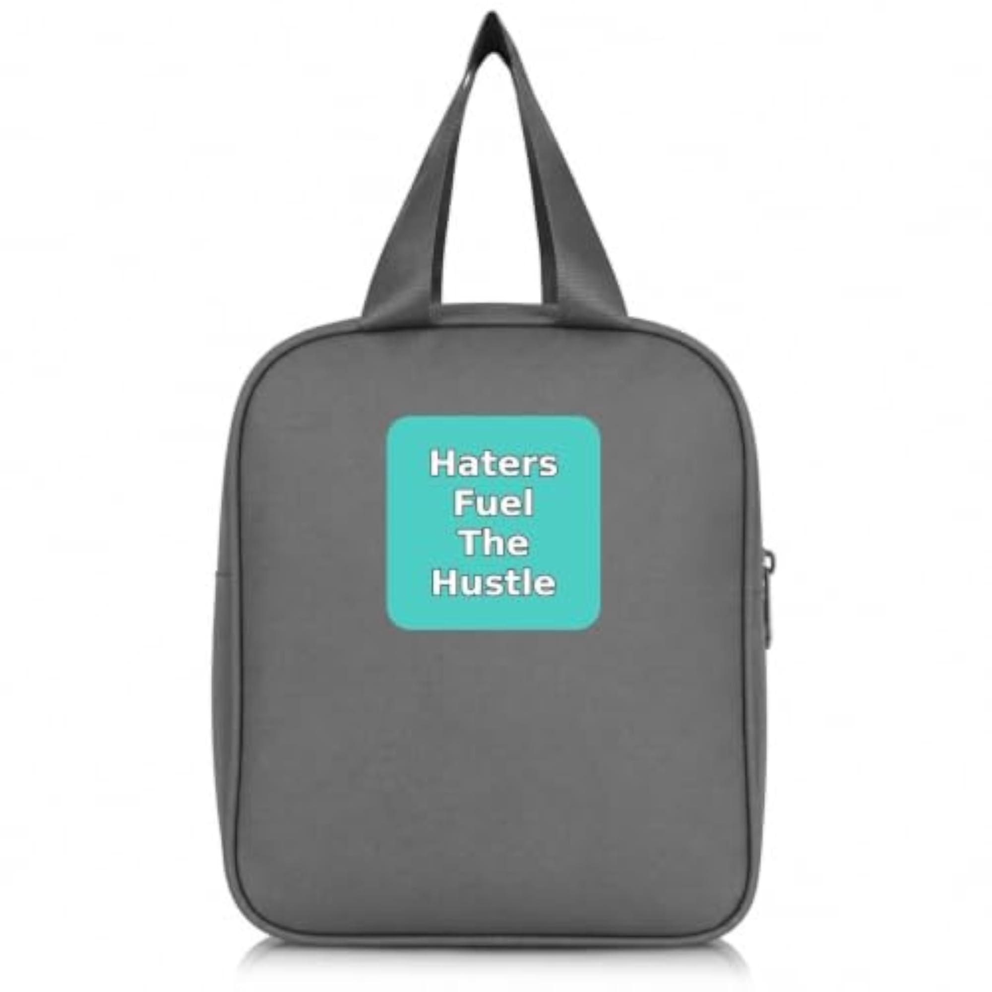 Reusable Portable Lunch Bag with Zipper Closure and Carry Handles